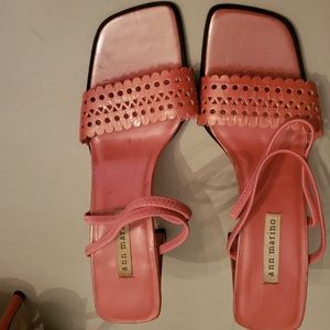 ann marino womens High Heels Sandal Pink Peach 10